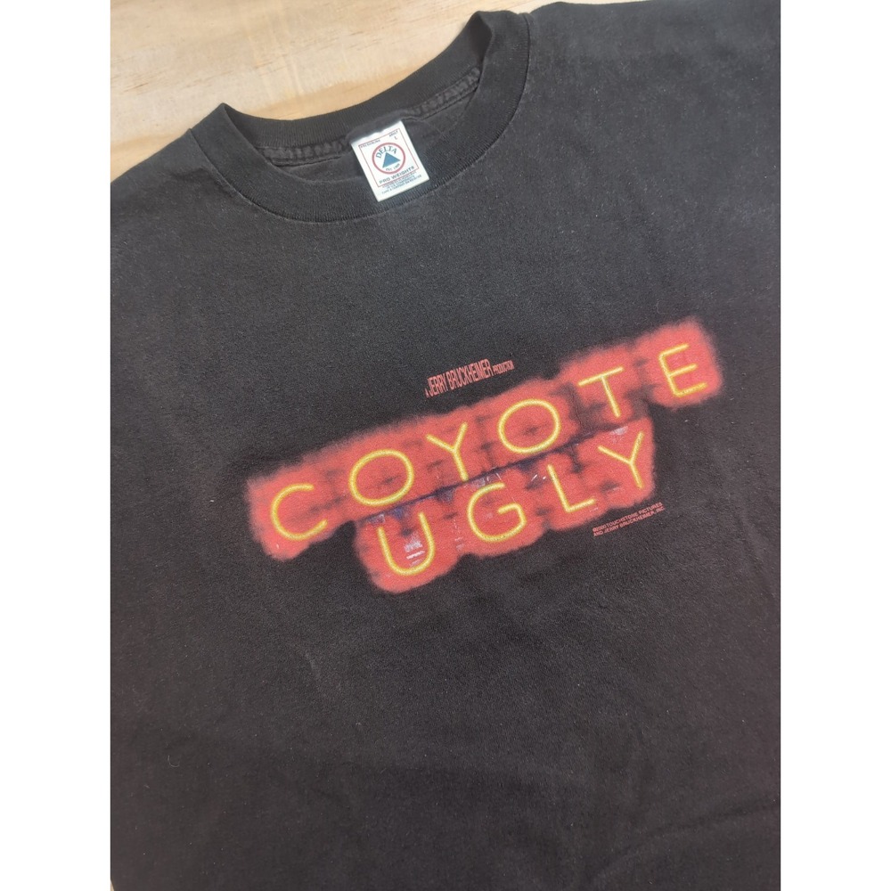 VINTAGE Y2k Coyote Ugly Movie Promo Graphic T-Shirt Size L Rare 90s USA Delta